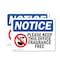 Signmission Please Keep This Office Fragrance Free Sign With Symbol, 5 in W x Rectangle, Vinyl Decal OS-2PACK-NS-D-35-L-17499 - alternate 1